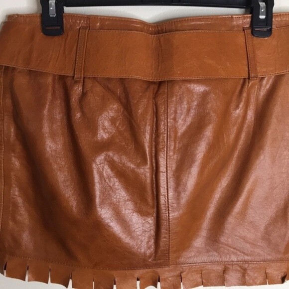 Tribo Carioca brown mini skirt with belt size 26 - Picture 8 of 12